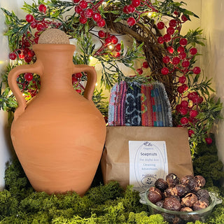 Clay Water Filter, 'Living Water' Eco Gift Set with Care Supplies