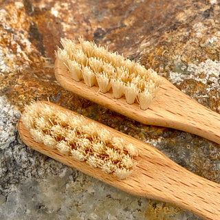 Toothbrush of Wood with Natural Boar Bristles