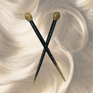 Horn Hair Pins – Handcrafted with Spiral Grip Secure Hold