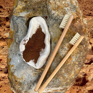 Toothbrush of Wood with Natural Boar Bristles