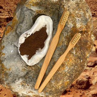 Toothbrush of Wood with Natural Boar Bristles