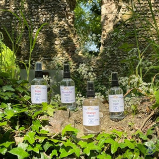 floral waters with pump sprays