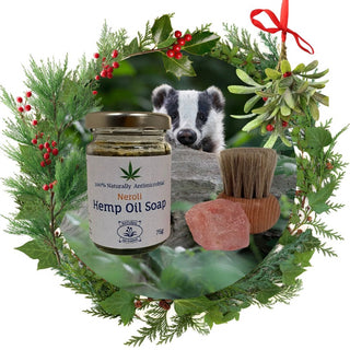 Christmas Shaving Gift Set – Hemp Soap & Alum