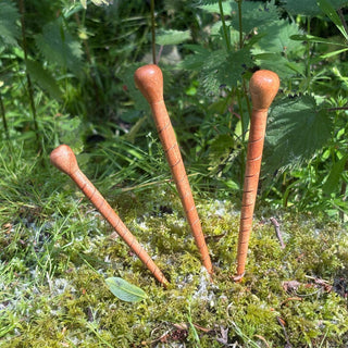 Handcrafted Spiralled Neem Wood Hair Pins