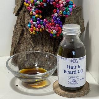 Pine Tar and Hemp Hair and Beard Oil