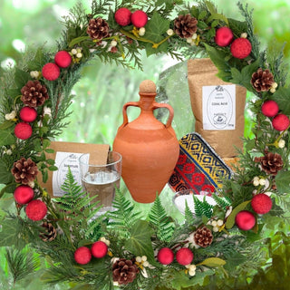 Clay Water Filter, 'Living Water' Eco Gift Set with Care Supplies