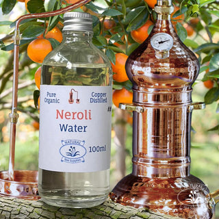 Pure Organic Copper Distilled Neroli Flower Water