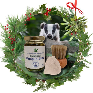 Christmas Shaving Gift Set – Hemp Soap & Alum