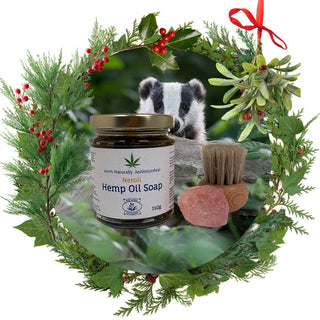 Christmas Shaving Gift Set – Hemp Soap & Alum