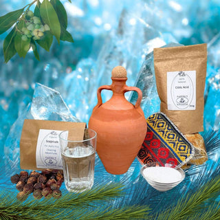 Clay Water Filter, 'Living Water' Eco Gift Set with Care Supplies