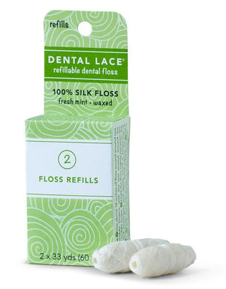 Silk Floss with Refill / Refills in Eco Packaging by Dental Lace
